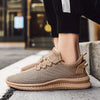 Raynier - Stickade casual-sneakers med snörning för män som andas
