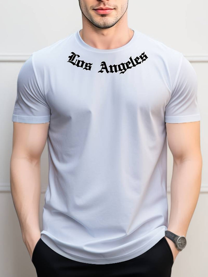Casual kortärmad T-shirt med rund halsringning