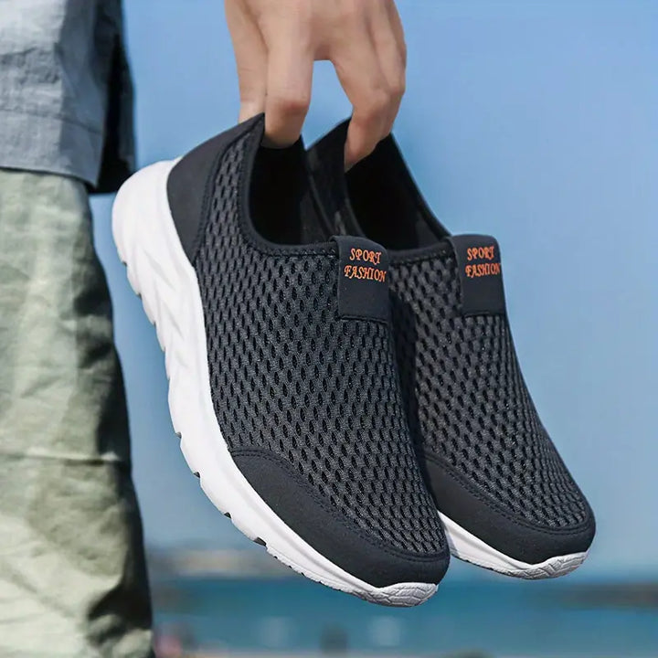 Bruno - Breathe easy casual lättviktig mesh slip-on promenadskor