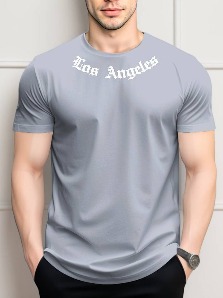 Casual kortärmad T-shirt med rund halsringning