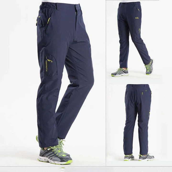 Stretchiga cargobyxor för män